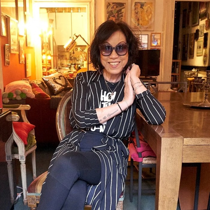 Man-Lai at home in the Chelsea Hotel